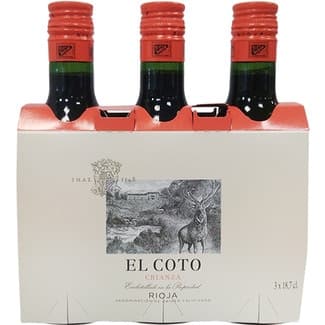 Vino Tinto Crianza Doca Rioja Pack 3  el Coto 18.7 CL