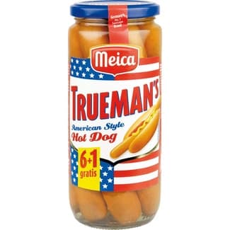 Truemans Salchichas Hot Dog 6+1 Gratis  Meica 350 G