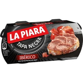 Tapa Negra Paté de Hígado de Cerdo Ibérico Pack 2 la Piara