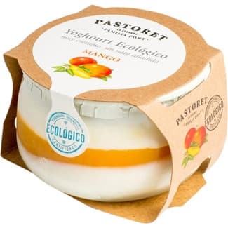 Yogur Cremoso con Mango Azucarado sin Gluten Ecológico Pastoret