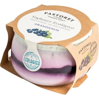 Yogur Cremoso con Arándanos Azucarado sin Gluten Ecológico  Pastoret 135 G
