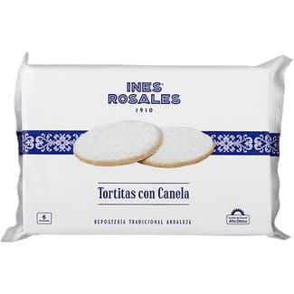 Tortita con Canela 6 Unidades con Aceite de Girasol Ines Rosales 180 G