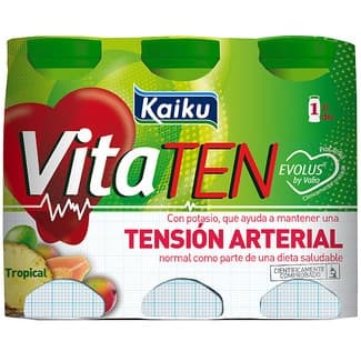 Vitaten Líquido Sabor a Frutas Tropicales sin Gluten Pack 6 Kaiku