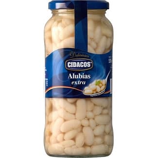 Alubia Blanca Cocida Extra al Natural  Cidacos 400 G
