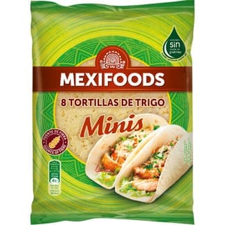 Tortillas de Trigo Mini 8 Unidades  Mexifoods 250 G