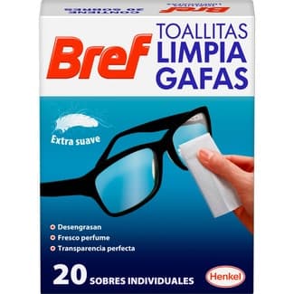 Toallitas Limpia Gafas Suaves Bref