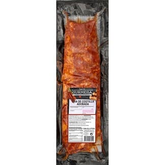 Tira de Costilla de Cerdo Adobada Envasada al Vacío sin Gluten Peso Aproximado Gurmesa
