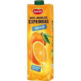 Zumo de Naranja 100% Exprimido con Pulpa Juver