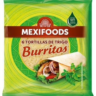 Tortillas de Trigo Burritos 6 Unidades  Mexifoods 370 G