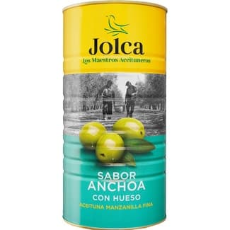 Aceitunas Manzanilla Fina Sabor Anchoa con Hueso Jolca