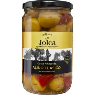Aceitunas Gordal Aliñadas sin Hueso Artes de Jolca