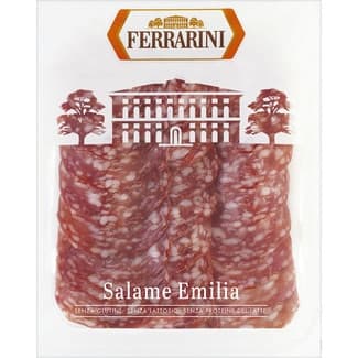 Salami Emilia Italiano en Lonchas sin Gluten sin Lactosa Ferrarini