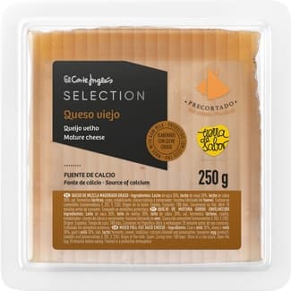 Queso Viejo Mezcla Madurado Graso Elaborado con Leche Cruda Precortado el Corte Ingles Selection