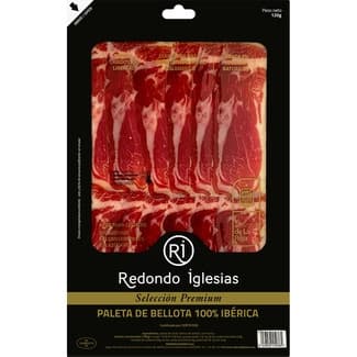 Selección Premium Paleta de Bellota 100% Ibérica en Lonchas sin Gluten sin Lactosa Redondo Iglesias