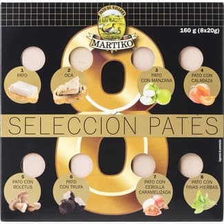 Selección Patés sin Gluten Pack 8 X 20 G Martiko
