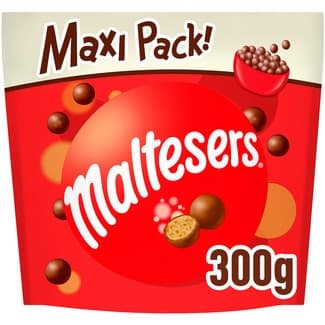XL Bolitas de Chocolate Rellenas de Leche Malteada  Maltesers 300 G