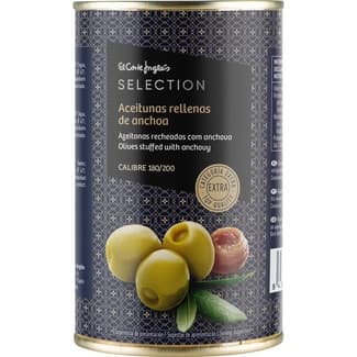 Aceitunas Rellenas de Anchoa el Corte Ingles Selection