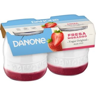 Yogur con Fresa sin Gluten Pack 2 Danone Original