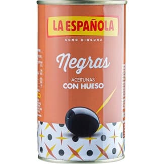 Aceitunas Negras con Hueso la Española