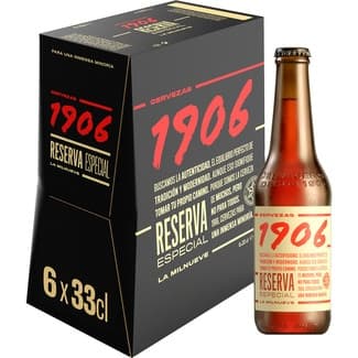 Cerveza Rubia Reserva Especial Pack 6  1906 33 CL