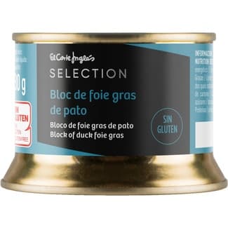 Bloc de Foie Gras de Pato sin Gluten  el Corte Ingles Selection 130 G