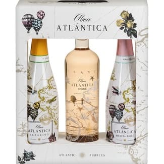 Vino Blanco Espumoso Albariño Vino Rosado Espumoso Mencía Rosé Vino Rosado Estuche 3  Alma Atlantica 75 CL