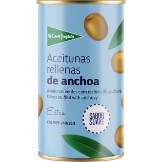 Aceitunas Rellenas de Anchoa Suaves 25% Menos Sal el Corte Ingles