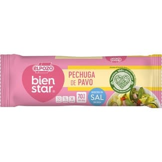 Bienstar Pechuga de Pavo Mini sin Grasa Reducido en Sal sin Gluten sin Lactosa Elpozo