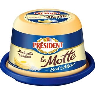 La Motte Mantequilla Francesa con Granos de Sal Marina  President 250 G