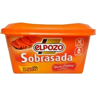 Sobrasada sin Gluten sin Lactosa Elpozo