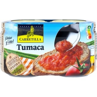 Tumaca Natural con Aceite de Oliva sin Gluten Pack 2  Carretilla 185 G