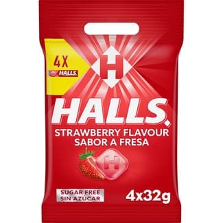 Vita-c Caramelos Duros Sabor Fresa sin Azúcar  Halls 134 G