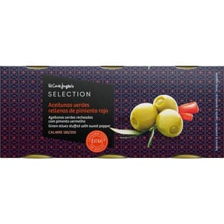 Aceitunas Rellenas de Pimiento Pack 3 el Corte Ingles Selection