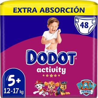 Activity Pañales de 12 a 17 Kg Talla 5+ Extra Absorción Dodot
