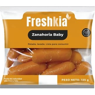 Zanahoria Baby Pelada, Lavada y Lista para Consumir Freshkia