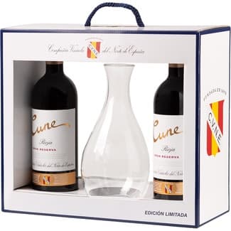 Vino Tinto Gran Reserva Doca Rioja Estuche 2 + Decantador Cune
