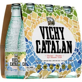 Agua Mineral Natural con Gas Pack 6 (envase de Vidrio) Vichy Catalan