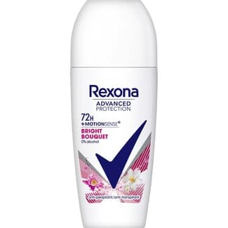 Advanced Protection Desodorante Roll-on + Motionsense Bright Bouquet 72h Unisex 0% Alcohol Rexona