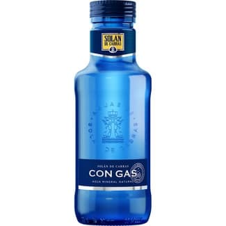 Agua Mineral Natural con Gas (envase de Vidrio) Solan de Cabras