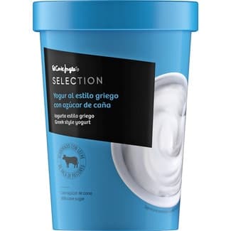 Yogur Griego Natural con Azúcar de Caña Elaborado con Leche de Vaca de Pastoreo  el Corte Ingles Selection 500 G
