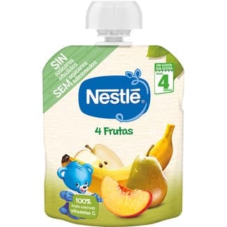 4 Frutas sin Gluten desde 4 Meses Bolsita Nestle
