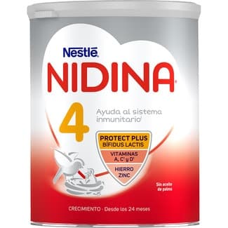4 Leche Infantil Crecimiento desde 24 Meses sin Aceite de Palma Nestle Nidina