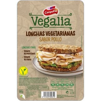 Vegalia Lonchas Vegetarianas Sabor Pollo en Lonchas Finas Campofrio