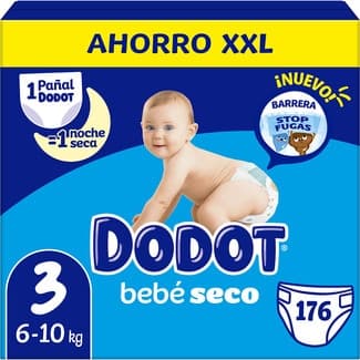 Bebé-seco Pañales de 6 a 10 Kg Talla 3 Dodot