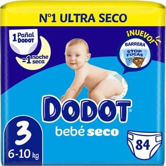Bebé-seco Pañales de 6 a 10 Kg Talla 3 Dodot