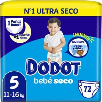 Bebé-seco Pañales de 11 a 16 Kg Talla 5 Dodot