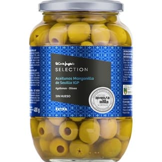 Aceitunas Manzanilla sin Hueso IGP de Sevilla el Corte Ingles Selection