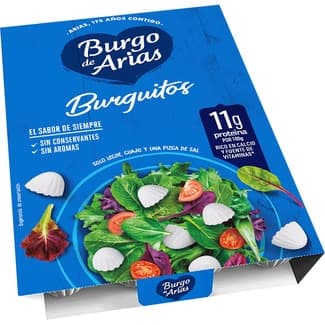 Burguitos Queso Fresco Natural 24 Unidades Burgo de Arias