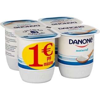 Yogur Natural Pack 4  Danone 120 G