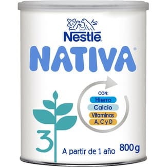 3 Leche Infantil de Crecimiento desde 12 Meses sin Aceite de Palma Nestle Nativa